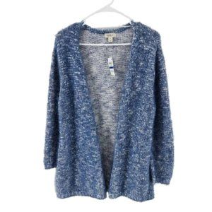 Style & Co. Blue Open-Front Cardigan